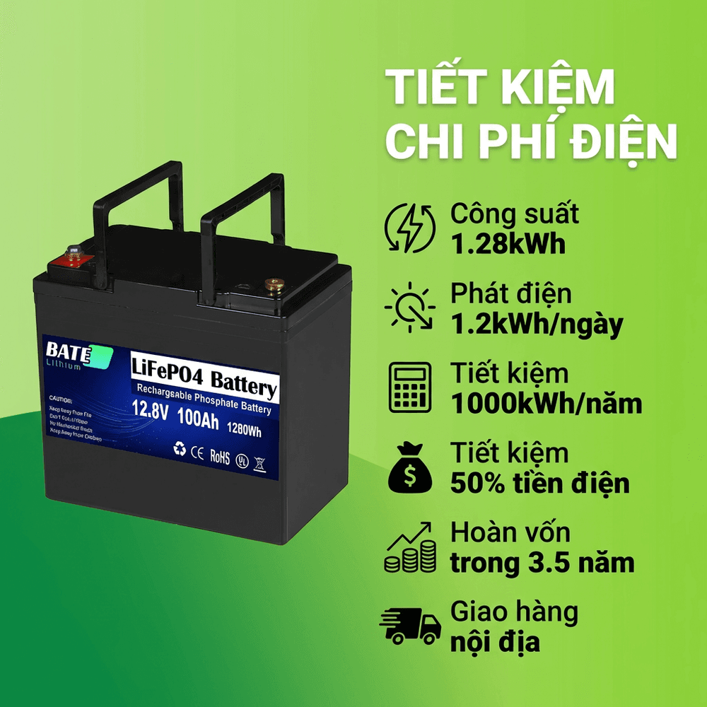 Pin LiFePO4 12.8V 100Ah dùng cho những ứng dụng nào?