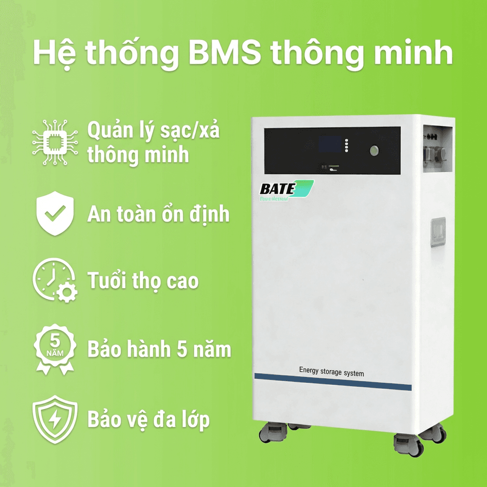 Pin Đứng LiFePO4 16kWh 314Ah
